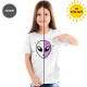 Extraterrestrial - Solar Activated Tee - Color-Changing Kids Boy/Girl Cotton White T-shirt