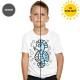 Seahorse - Solar Activated Tee - Color-Changing Kids Boy/Girl Cotton White T-shirt