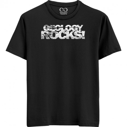 Geology Rocks - Hustle - Unisex Men/Women Regular Fit Cotton Black/Maroon T-shirt