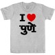 I Love Pune - We-Desi - Kids Boy/Girl Cotton Grey Melange T-shirt