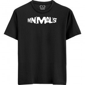 Minimalist - Lifestyle - Unisex Men/Women Regular Fit Cotton Black/Navy Blue T-shirt