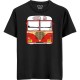 Mumbai Bus - Maai Mumbaai - Unisex Men/Women Regular Fit Cotton Black T-shirt