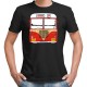 Mumbai Bus - Maai Mumbaai - Unisex Men/Women Regular Fit Cotton Black T-shirt