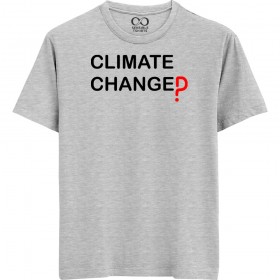 Climate Changed? - Sensible - Unisex Men/Women Regular Fit Cotton Grey Melange T-shirt