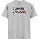 Climate Changed? - Sensible - Unisex Men/Women Regular Fit Cotton Grey Melange T-shirt