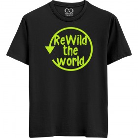 ReWild The World - Sensible - Unisex Men/Women Regular Fit Cotton Black/Navy Blue T-shirt