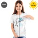 Dolphin - Solar Activated Tee - Color-Changing Kids Boy/Girl Cotton White T-shirt