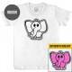Elephant - Solar Activated Tee - Color-Changing Kids Boy/Girl Cotton White T-shirt