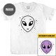 Extraterrestrial - Solar Activated Tee - Color-Changing Kids Boy/Girl Cotton White T-shirt