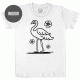 Flamingo - Solar Activated Tee - Color-Changing Kids Boy/Girl Cotton White T-shirt