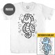 Seahorse - Solar Activated Tee - Color-Changing Kids Boy/Girl Cotton White T-shirt