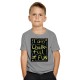 Classic 2 - The Chalkboard Tee - Kids Boy/Girl Cotton Stone Grey T-shirt