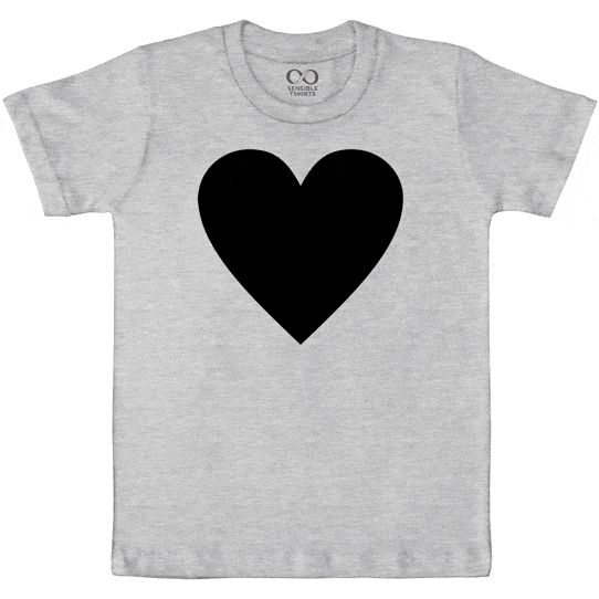 Heart - The Chalkboard Tee - Kids Boy/Girl Cotton Grey Melange T-shirt
