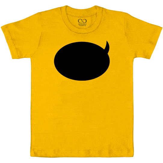 Quote - The Chalkboard Tee - Kids Boy/Girl Cotton Yellow T-shirt