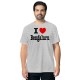 I Love Bengaluru - We-Desi - Unisex Men/Women Regular Fit Cotton Grey Melange T-shirt